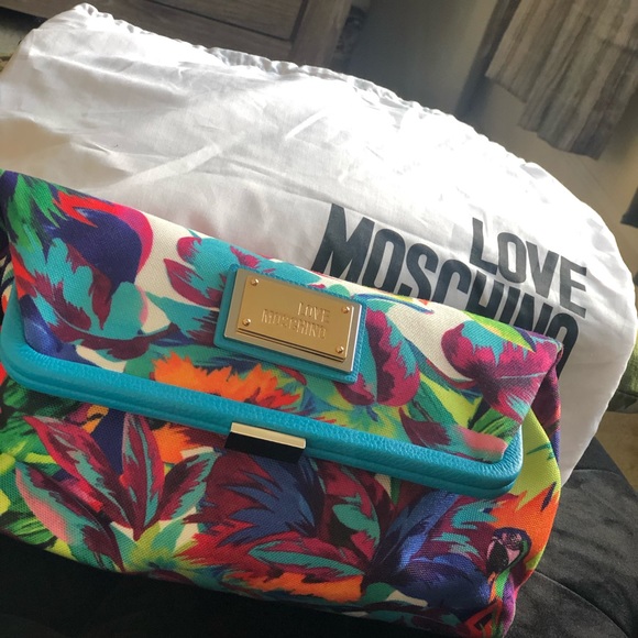 Moschino Handbags - Super Cute, Super Rare Love Moschino clutch
